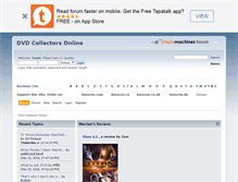 Tablet Screenshot of dvdcollectorsonline.com